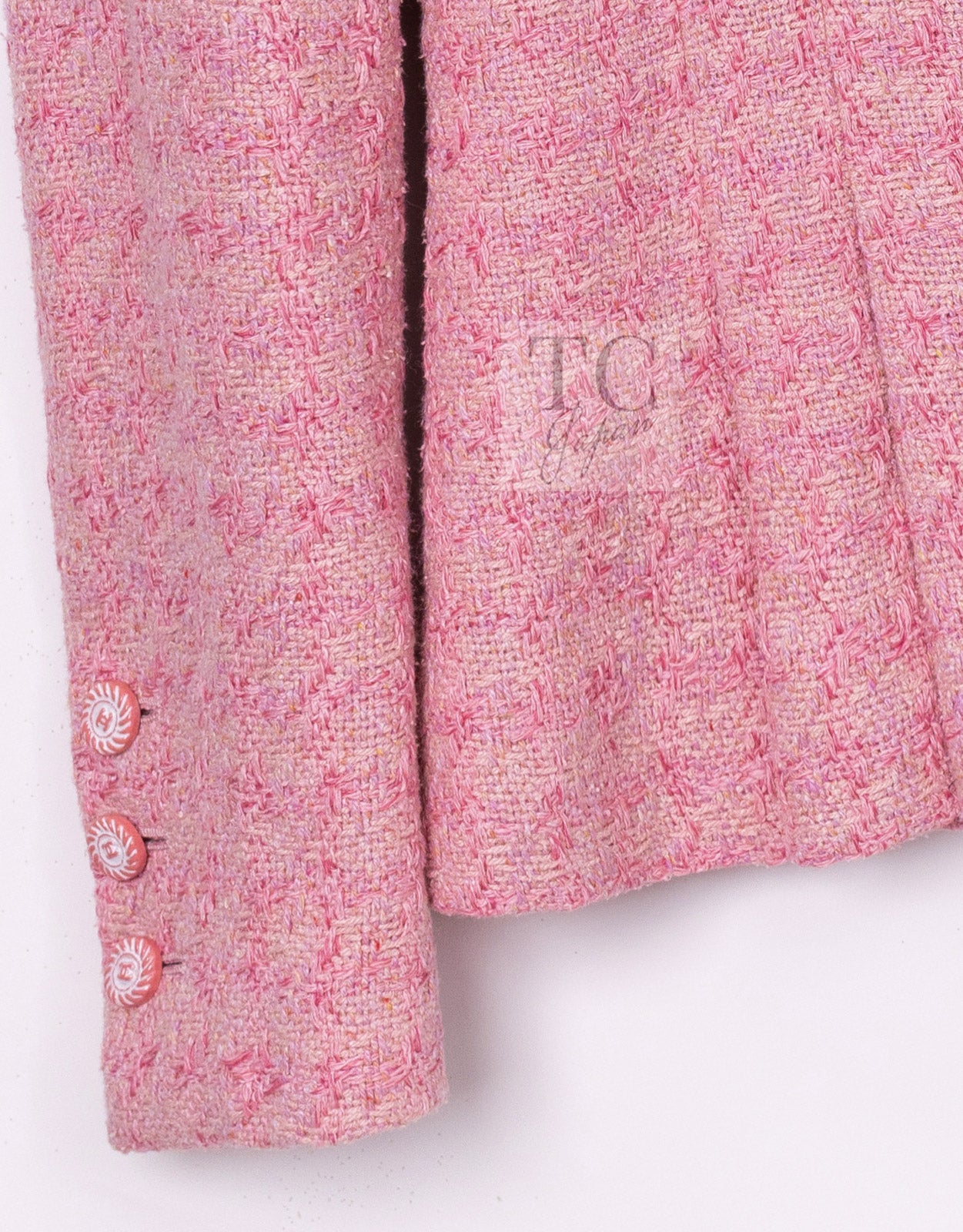 CHANEL 19C Pink La Pausa Silk Blazer Jacket 38 シャネル ピンク ラ パウザ シルク ブレザー ジャケット