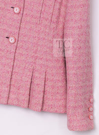 CHANEL 19C Pink La Pausa Silk Blazer Jacket 38 シャネル ピンク ラ パウザ シルク ブレザー ジャケット
