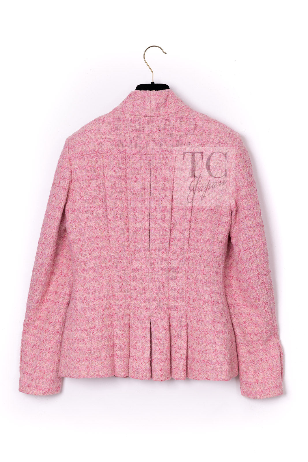 CHANEL 19C Pink La Pausa Silk Blazer Jacket 38 シャネル ピンク ラ パウザ シルク ブレザー ジャケット