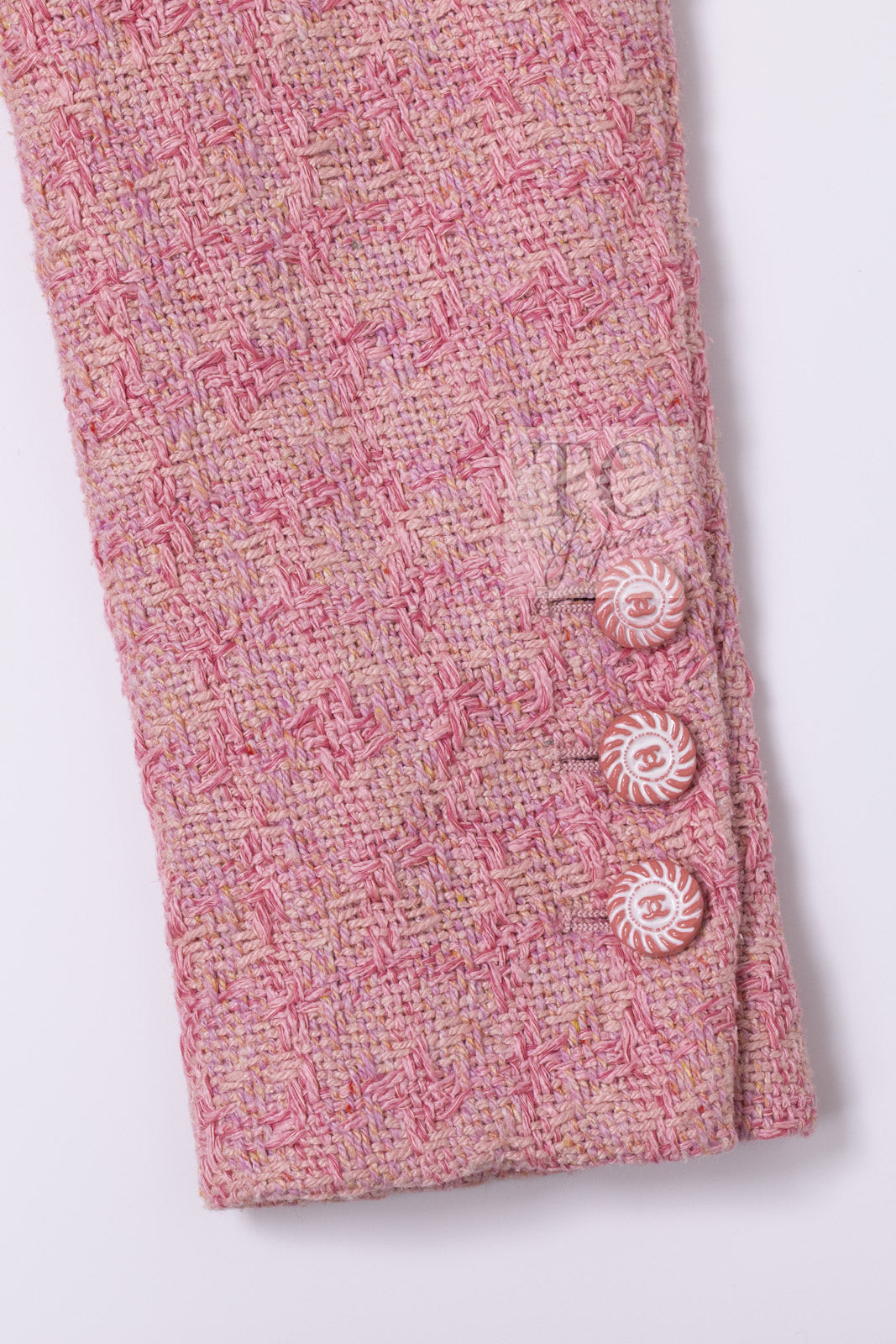 CHANEL 19C Pink La Pausa Silk Blazer Jacket 38 シャネル ピンク ラ パウザ シルク ブレザー ジャケット