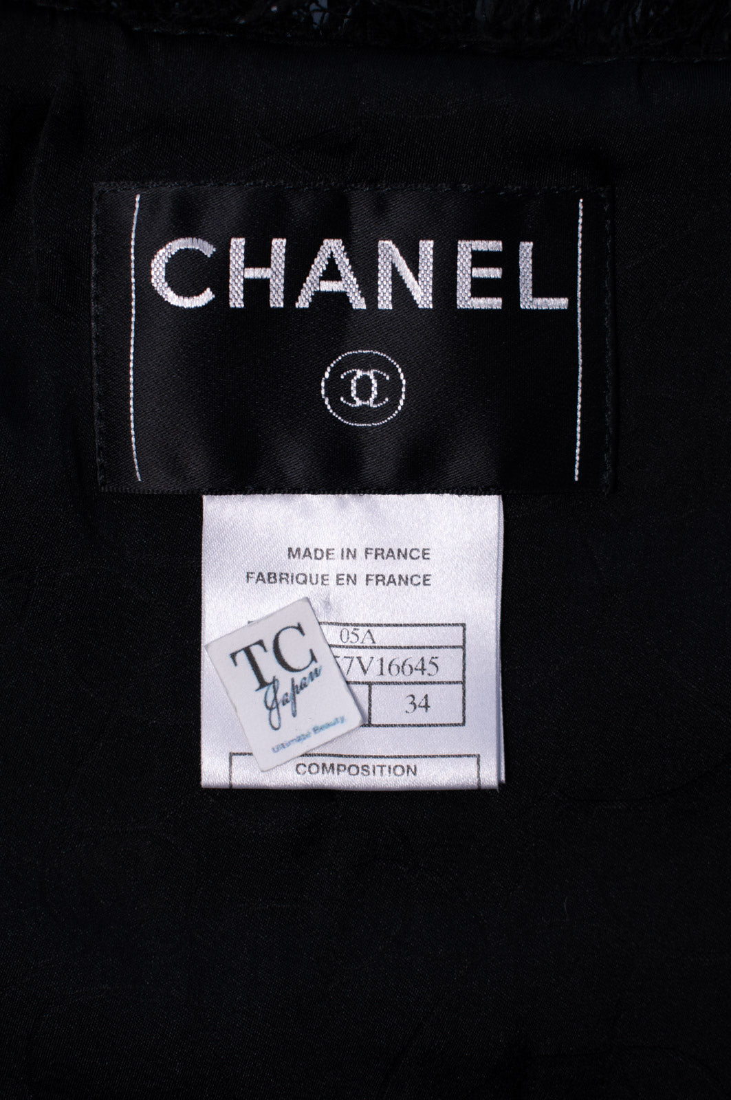 CHANEL 05PF Black Gary Fringe Trim Tweed Jacket 34 38 40 シャネル ブラック グレー フリンジトリム ツイード ジャケット 即発 - TC JAPAN