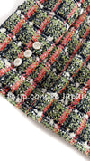 CHANEL 20C Green Orange Navy Mix Sequin Embellishments Tweed Jacket 38 シャネル グリーンオレンジ ネイビーミックスカラー スパンコール ツイード  ジャケット 即発