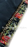 CHANEL 20C Green Orange Navy Mix Sequin Embellishments Tweed Jacket 38 シャネル グリーンオレンジ ネイビーミックスカラー スパンコール ツイード  ジャケット 即発