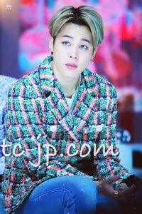CHANEL 20C Green Orange Navy Mix Sequin Embellishments Tweed Jacket 38 シャネル グリーンオレンジ ネイビーミックスカラー スパンコール ツイード  ジャケット 即発