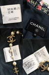 CHANEL 20C Green Orange Navy Mix Sequin Embellishments Tweed Jacket 38 シャネル グリーンオレンジ ネイビーミックスカラー スパンコール ツイード  ジャケット 即発