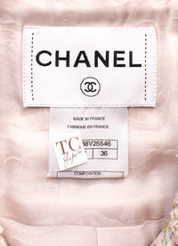 CHANEL 13C Rose Garden Multicolor Lesage Tweed Jacket 34 36 | TW
