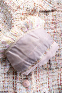 CHANEL 13C Rose Garden Multicolor Lesage Tweed Jacket 34 36 | TW