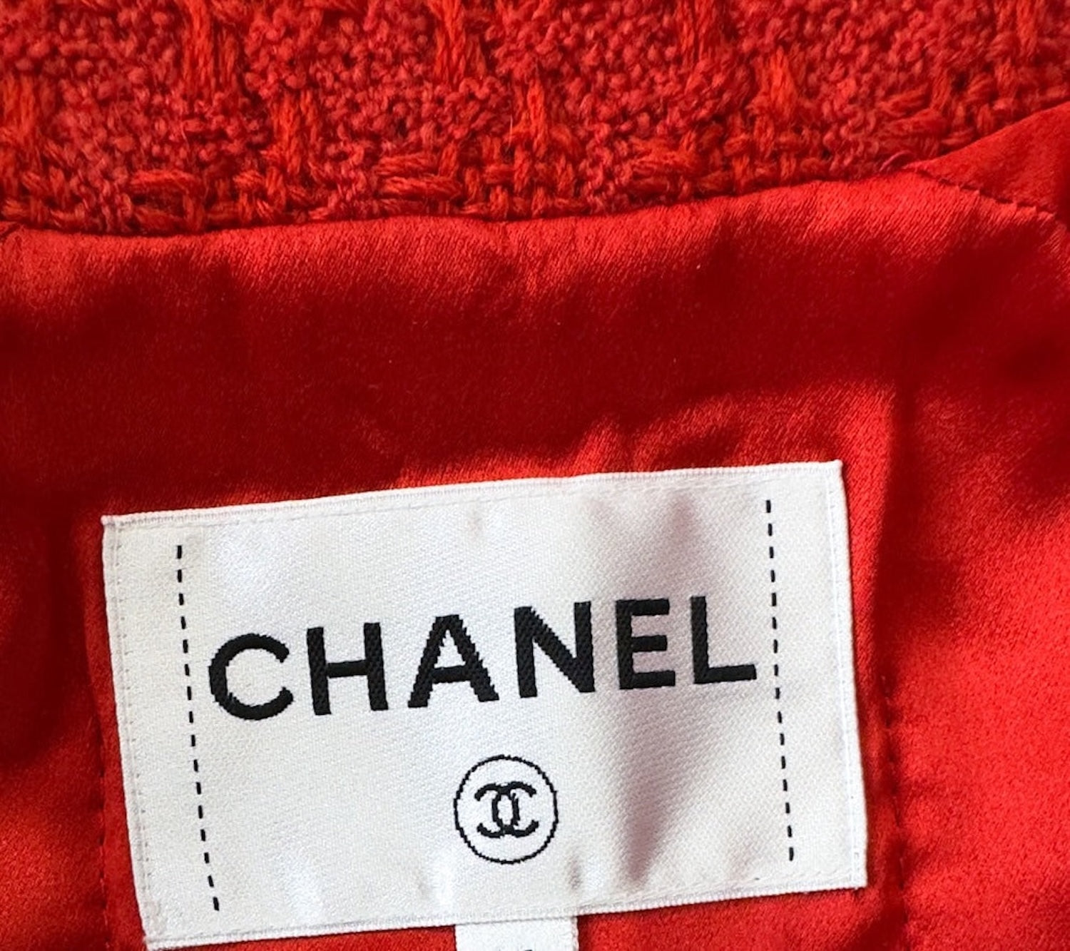 CHANEL 19A Coral Red Zipper Wool Tweed Coat Jacket 36 38 42 シャネル コーラル レッド ジッパー ウール ツイード コート ジャケット 即発