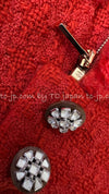 CHANEL 19A Coral Red Zipper Wool Tweed Coat Jacket 36 38 42 シャネル コーラル レッド ジッパー ウール ツイード コート ジャケット 即発