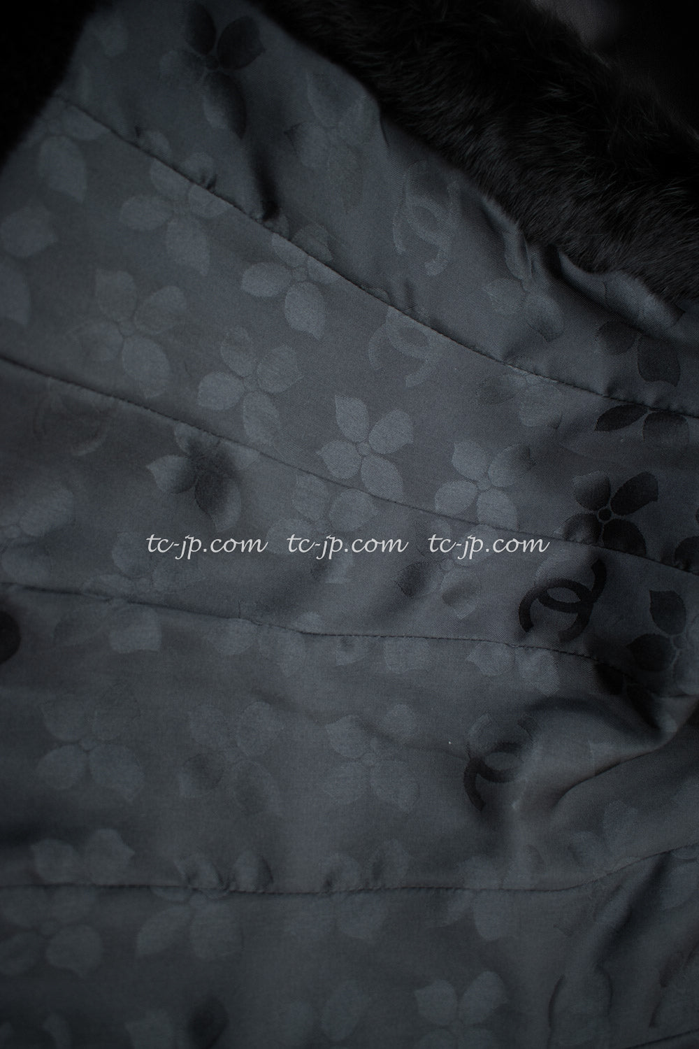 CHANEL 02A Charcoal Gray Brown Black Lambskin Leather Rabbit Fur Jacket 34 シャネル チャコールグレー ラムスキン レザー ラビットファー チャコールグレー ブラウン ブラック ジャケット 即発