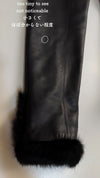 CHANEL 02A Charcoal Gray Brown Black Lambskin Leather Rabbit Fur Jacket 34 シャネル チャコールグレー ラムスキン レザー ラビットファー チャコールグレー ブラウン ブラック ジャケット 即発