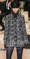 CHANEL 18PF Black Gray Tweed Jacket 34 36 シャネル ブラック グレー ツイード ジャケット 即発