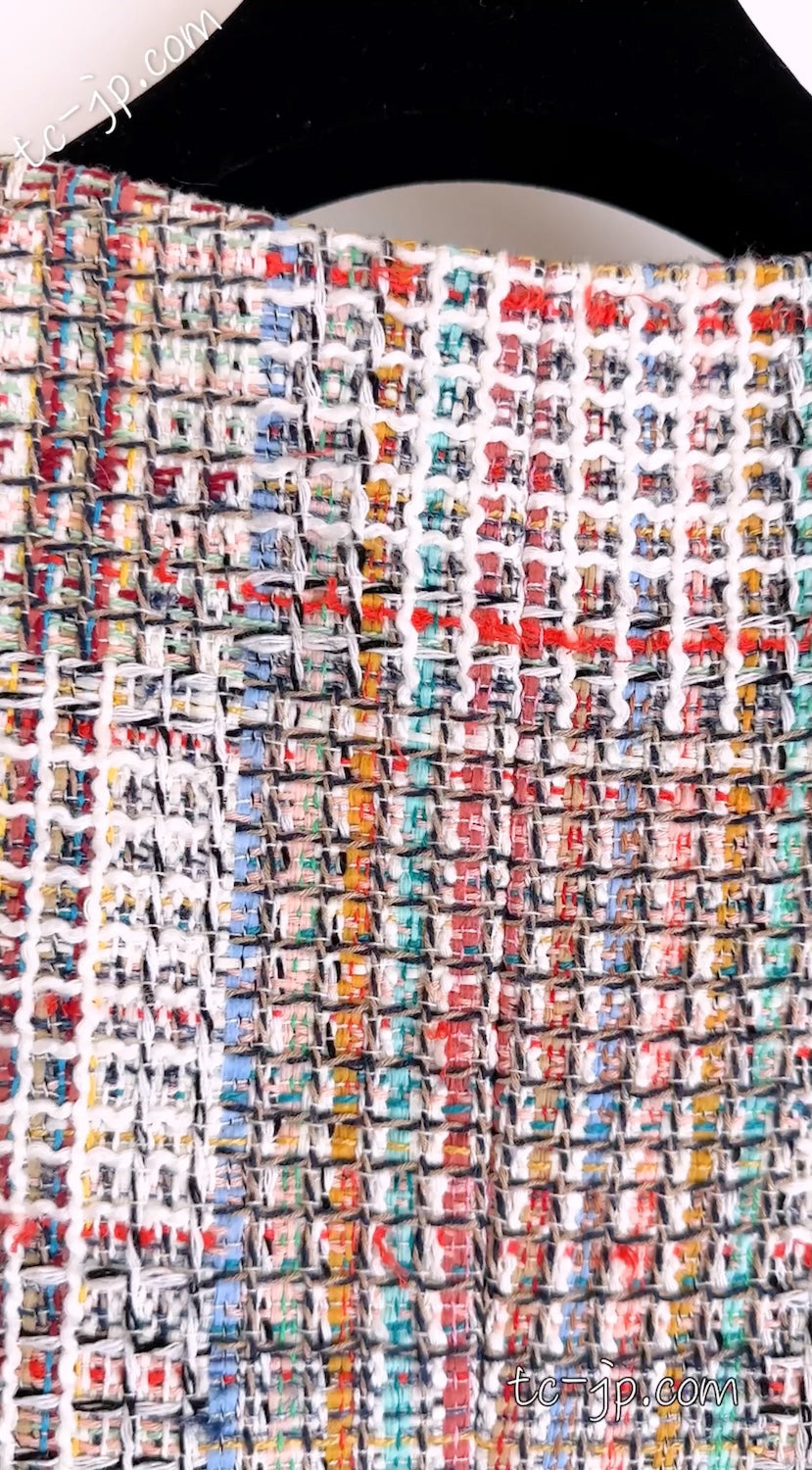 CHANEL ジャケット シャネル ジャケット CHANEL マルチカラー ピンク トリム ジッパー 17C