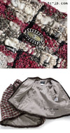 CHANEL 05A Rabbit Fur Trim Raspberry Brown Tweed Jacket Skirt Suit 38 シャネル ラビット・ファートリム・ラズベリー・ブラウン・ツイード・ジャケット・スカート・スーツ 即発