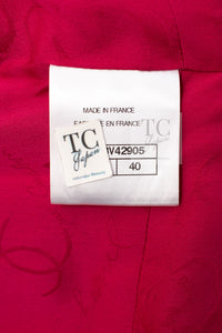 CHANEL 17PF Magenta Red Pink Fringe Trim Fantasy Tweed Jacket 40 シャネル マジェンダ レッド ピンク フリンジ トリム ファンタジー ツイード ジャケット 即発