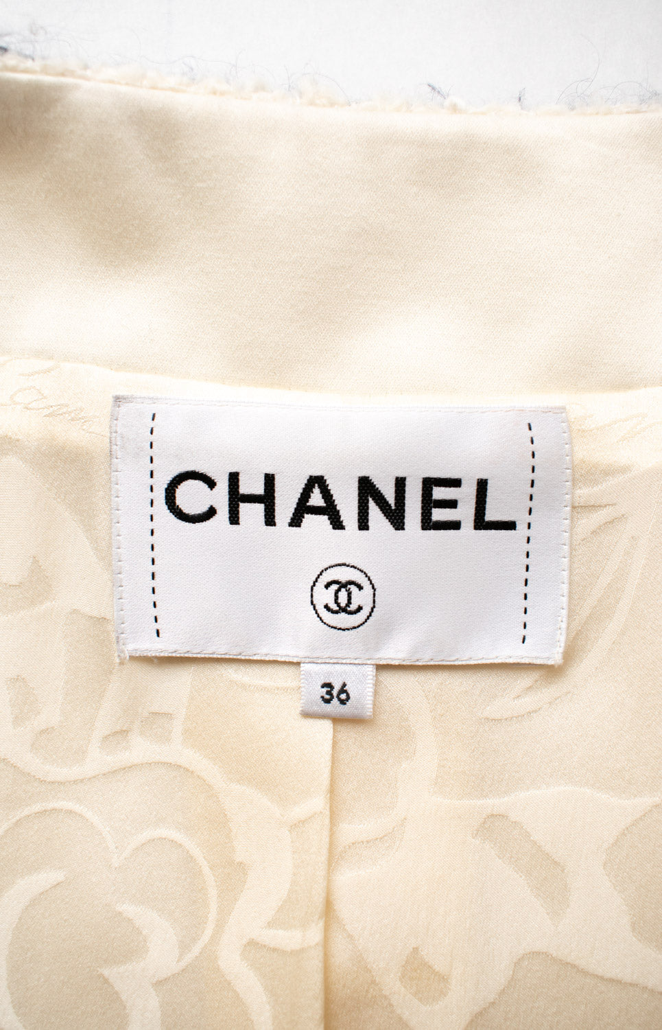 CHANEL 18PA Ivory Navy Red Tricolor Braid Trim Wool Tweed Jacket Coat 36 38 | HK