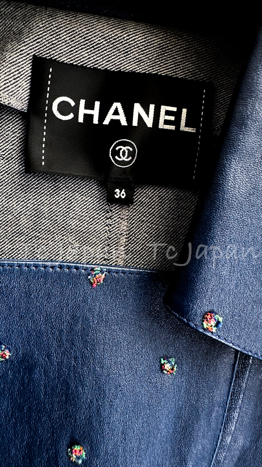 【超希少】シャネル レザージャケット ダブルボタン 36 CHANEL - シャネル ミックスツイードジャケット ココマークボタン 36