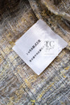 CHANEL 05S Gray Yellow Mint Tweed Jacket 36 シャネル グレー イエロー ミント ツイード ジャケット 即発