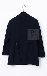 CHANEL 17PF Black Wool Blazer Double Jacket CC Button 44 46 シャネル ブラック ウール ブレザー ダブル ジャケット ココボタン 即発