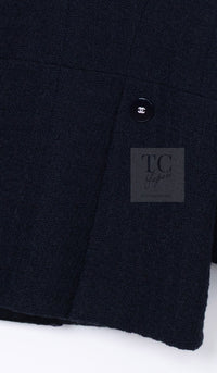 CHANEL 17PF Black Wool Blazer Double Jacket CC Button 44 46 シャネル ブラック ウール ブレザー ダブル ジャケット ココボタン 即発
