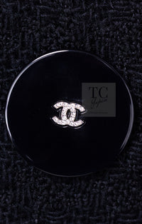 CHANEL 17PF Black Wool Blazer Double Jacket CC Button 44 46 シャネル ブラック ウール ブレザー ダブル ジャケット ココボタン 即発