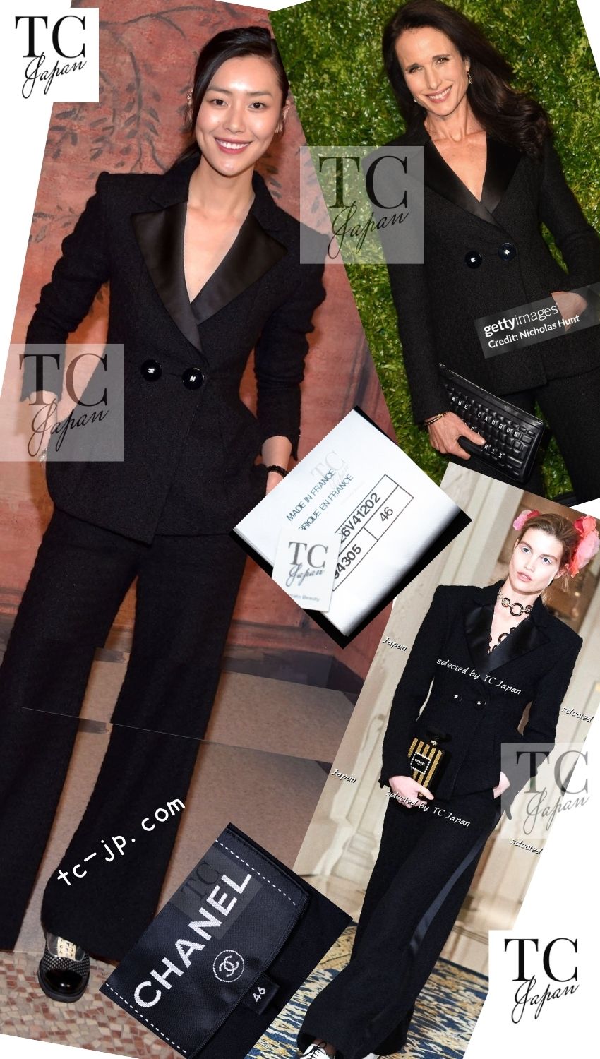 CHANEL 17PF Black Wool Blazer Double Jacket CC Button 44 46 シャネル ブラック ウール ブレザー ダブル ジャケット ココボタン 即発