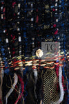 CHANEL 17PF Black Red Blue Mix Fantasy Tweed Jacket 34 ブラック レッド ブルー ミックス ファンタジー ツイード ジャケット 即発