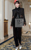 CHANEL 17PF Black Red Blue Mix Fantasy Tweed Jacket 34 ブラック レッド ブルー ミックス ファンタジー ツイード ジャケット 即発