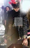 CHANEL 17PF Black Red Blue Mix Fantasy Tweed Jacket 34 ブラック レッド ブルー ミックス ファンタジー ツイード ジャケット 即発