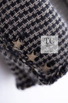 CHANEL 14PF Dark Chocolate Gray Stars Studded Mohair Tweed Jacket 40 シャネル シャネル ダークチョコ グレー スター スタッズ モヘア ジャケット 即発