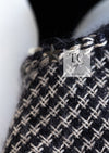 CHANEL 14PF Dark Chocolate Gray Stars Studded Mohair Tweed Jacket 40 シャネル シャネル ダークチョコ グレー スター スタッズ モヘア ジャケット 即発