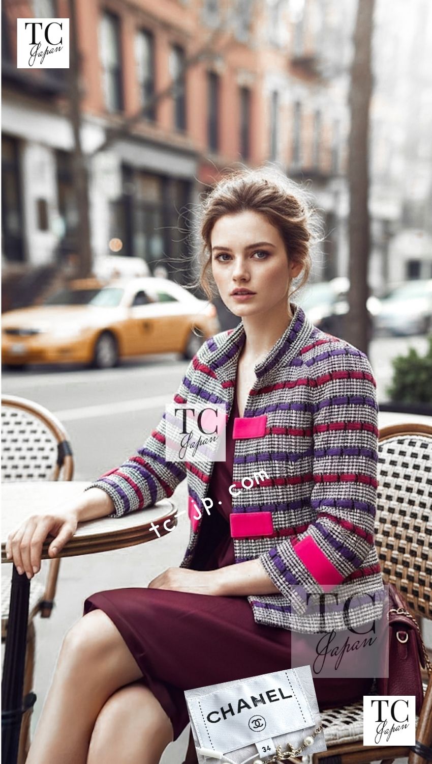 CHANEL 17S Black White Multicolor Cotton Tweed Jacket 34 シャネル ブラック ホワイト マルチカラー コットン ツイード ジャケット 即発