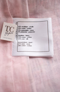 CHANEL 17S Pink Yellow Multi Trim Tweed Jacket 36 38 シャネル ピンク イエロー マルチカラー トリム ツイード ジャケット - TC JAPAN