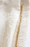 CHANEL 17PF Ivory Cream Wool Tweed Coat Jacket 38 40 シャネル アイボリー クリーム ウール ツイード コート ジャケット 即発