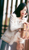 CHANEL 17PF Ivory Cream Wool Tweed Coat Jacket 38 40 シャネル アイボリー クリーム ウール ツイード コート ジャケット 即発