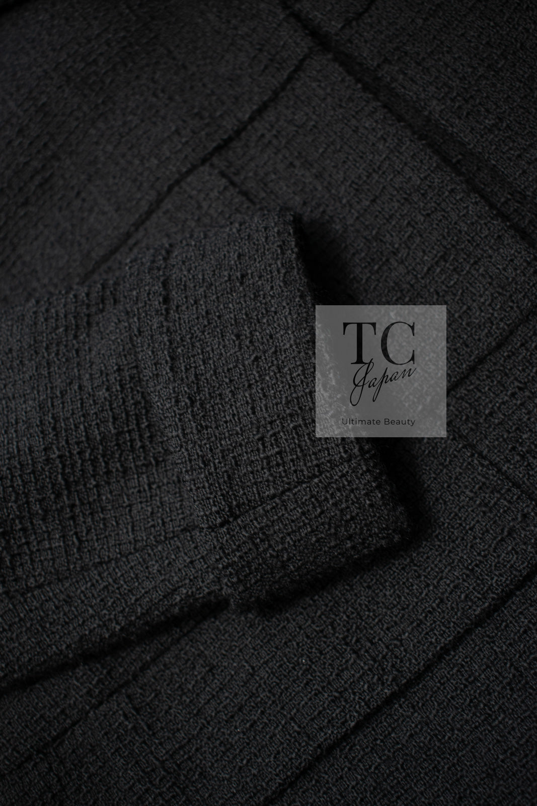 シャネル ジャケット CHANEL 17C ブラック ウール ツイード ポケット