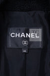 CHANEL 17C Black Wool 100% Pocket Tweed Jacket 42 44 46 シャネル ブラック ウール ポケット ツイード ジャケット 即発