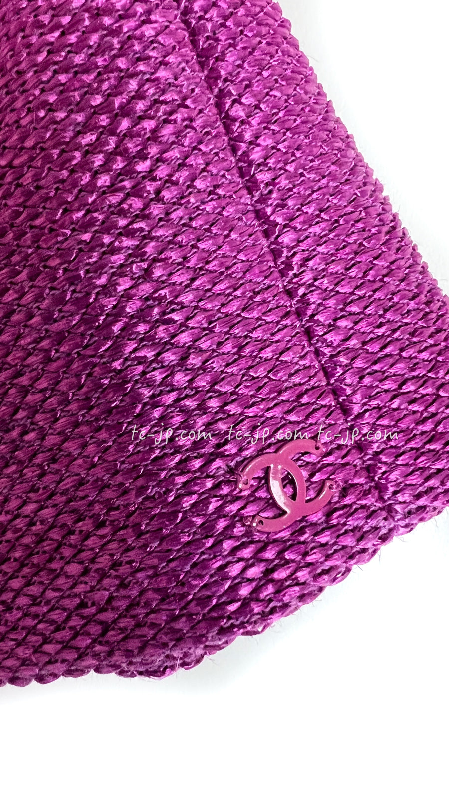 CHANEL サテン パープル ジャケット 38 シャネル ジャケット CHANEL パープル ピンク コットン ジッパー 01S