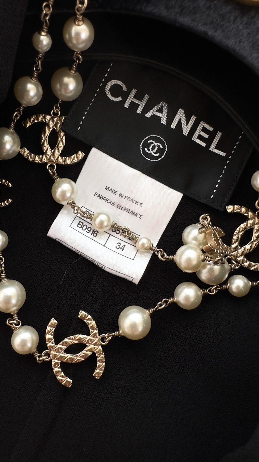 シャネル ジャケット CHANEL オフホワイト ブラック 14S Off