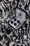 CHANEL 04A Black Choco Le Makeup de Tweed Jacket 34 36 シャネル ブラック チョコ メイクアップ ワッペン ウール ツイード ジャケット 即発