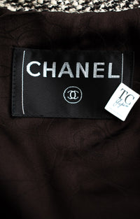 CHANEL 04A Black Choco Le Makeup de Tweed Jacket 34 36 シャネル ブラック チョコ メイクアップ ワッペン ウール ツイード ジャケット 即発 - TC JAPAN