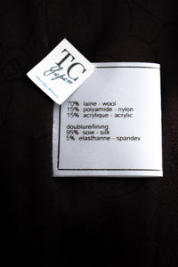 CHANEL 04A Black Choco Le Makeup de Tweed Jacket 34 36 シャネル ブラック チョコ メイクアップ ワッペン ウール ツイード ジャケット 即発 - TC JAPAN