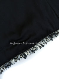 CHANEL 03A White Black Mixed Lesage Sequin Tweed Jacket 38 シャネル ホワイト ブラック ミックス ルサージュ スパンコール ツイード ジャケット 即発