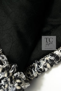 CHANEL 03A White Black Mixed Lesage Sequin Tweed Jacket 38 シャネル ホワイト ブラック ミックス ルサージュ スパンコール ツイード ジャケット 即発