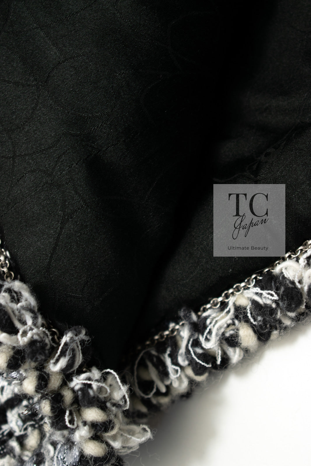 CHANEL 03A White Black Mixed Lesage Sequin Tweed Jacket 38 シャネル ホワイト ブラック ミックス ルサージュ スパンコール ツイード ジャケット 即発