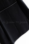 CHANEL 15B Black Wool Piping Collarless Jacket 34 36 38 シャネル ブラック ウール パイピング ノーカラー ジャケット 即発