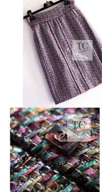 CHANEL 15S amethyst purple multicolor pink jacket / シャネル パープル マルチカラー ピンク アメジスト ジャケット