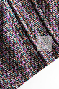 CHANEL 15S amethyst purple multicolor pink jacket / シャネル パープル マルチカラー ピンク アメジスト ジャケット