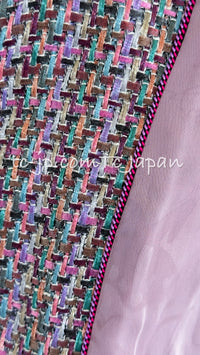 CHANEL 15S amethyst purple multicolor pink jacket / シャネル パープル マルチカラー ピンク アメジスト ジャケット