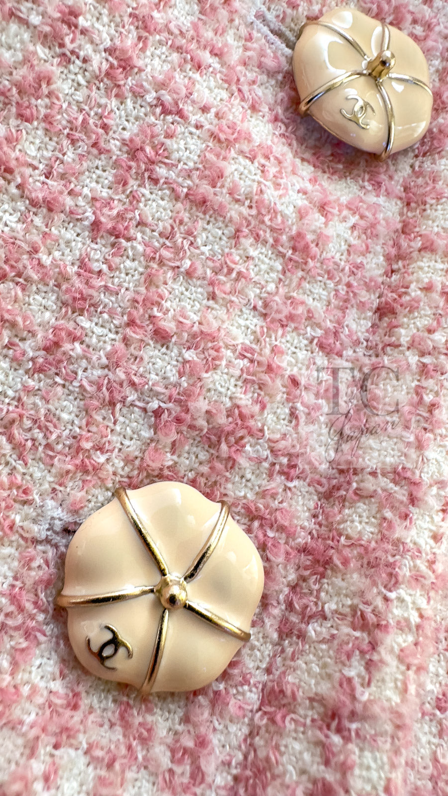 シャネル ジャケット CHANEL ピンク ウール アルパカ シルク スタンド シャネル ジャケット CHANEL ピンク ウール アルパカ シルク スタンド
